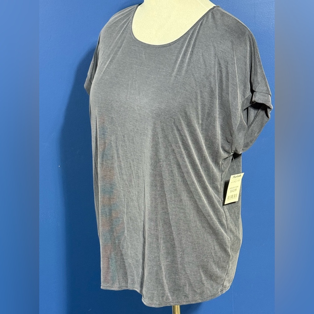 Green Envelope Charcoal/Blue Short Sleeve Tee Size-XXL